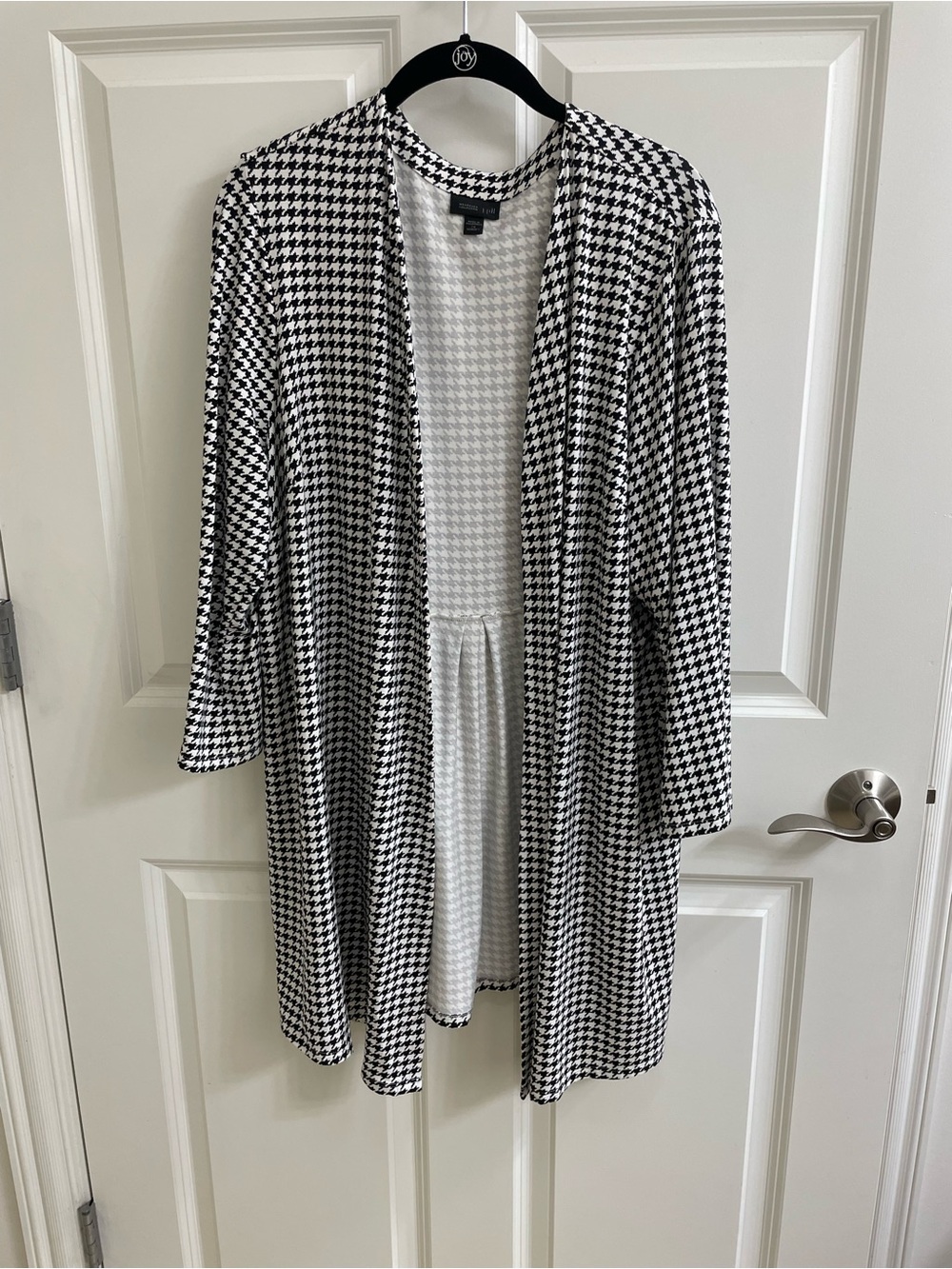 J.Jill Wearever Collection Houndstooth Jacket Cardigan 2X Excellent Condition